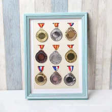 2020 new design Velvet Background Medal Receiving Display Frame Patterns Wooden photo frame for Display Medals Shadow Box